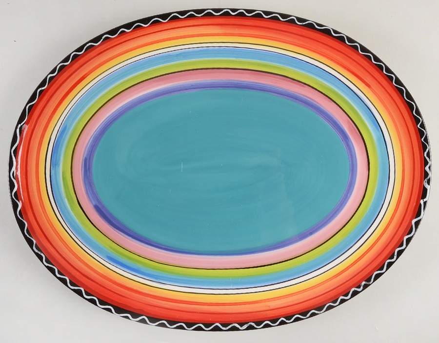 Tequila Sunrise 16" Oval Serving Platter by Certified International-1