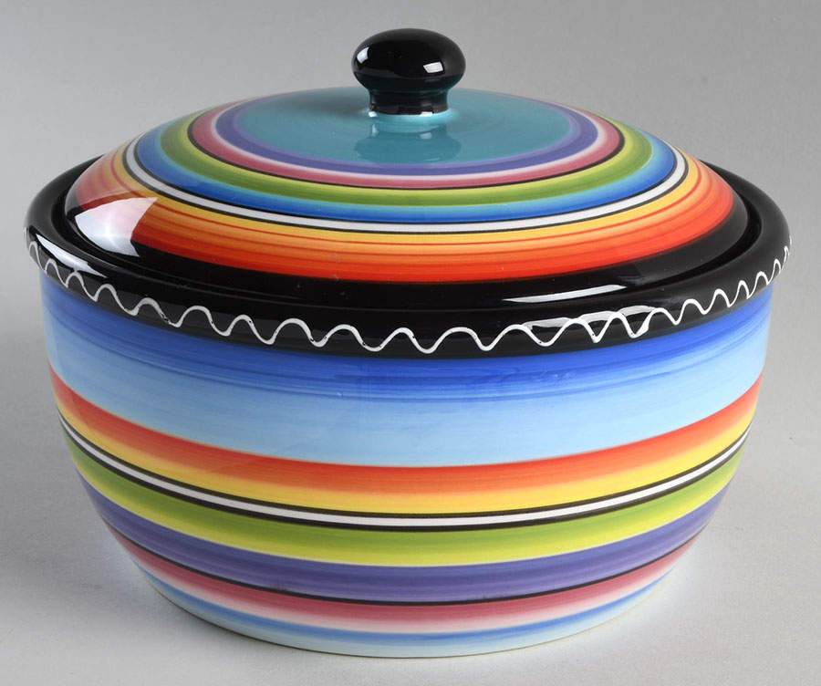 Tequila Sunrise Bean Pot & Lid by Certified International-1