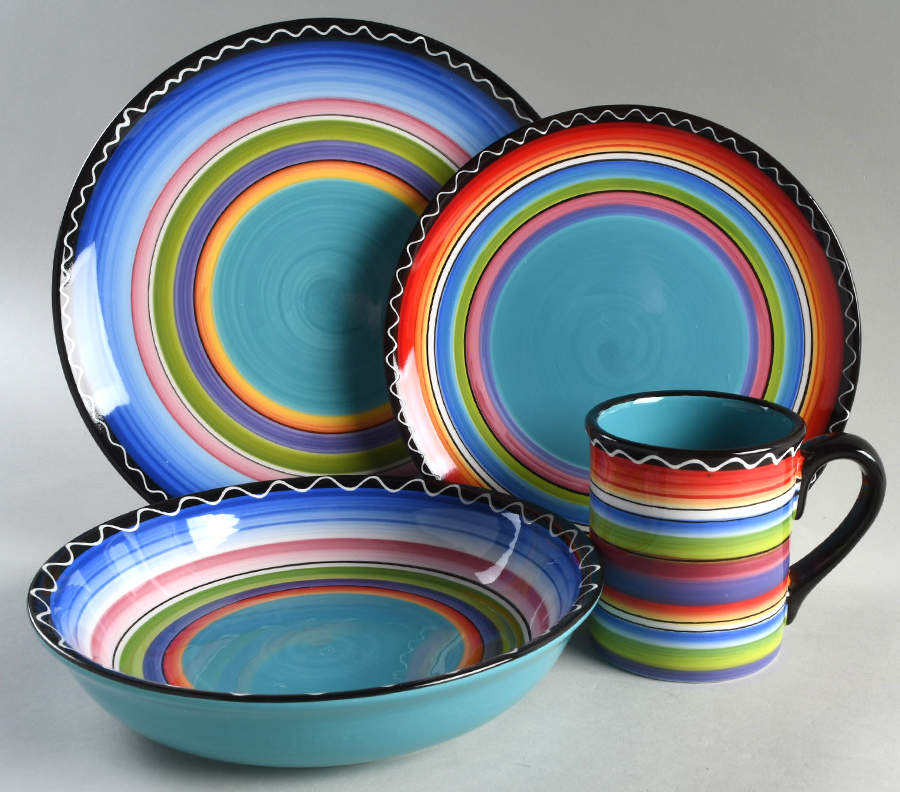 Tequila Sunrise 4 Piece Place Setting by Certified International-1