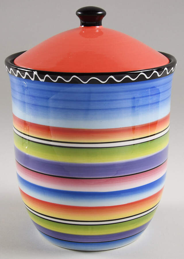 Tequila Sunrise Medium Canister & Lid by Certified International-1