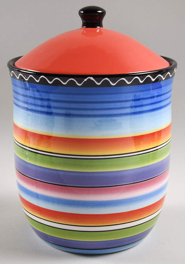 Tequila Sunrise Large Canister & Lid by Certified International-1