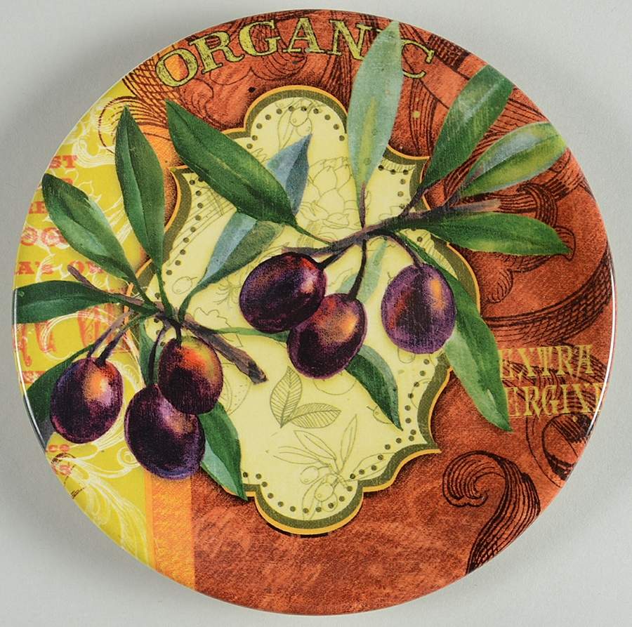 Olio Di Oliva Canape Plate by Certified International-1