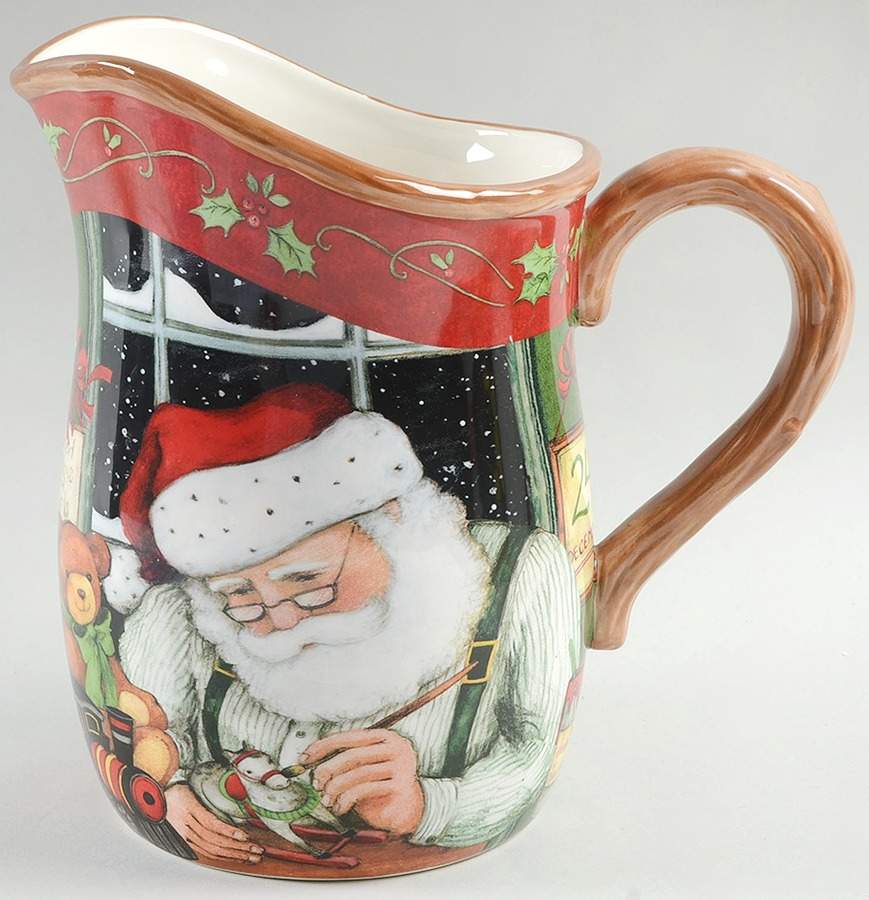 Santa's Workshop 80 Oz Pitcher by Certified International-1
