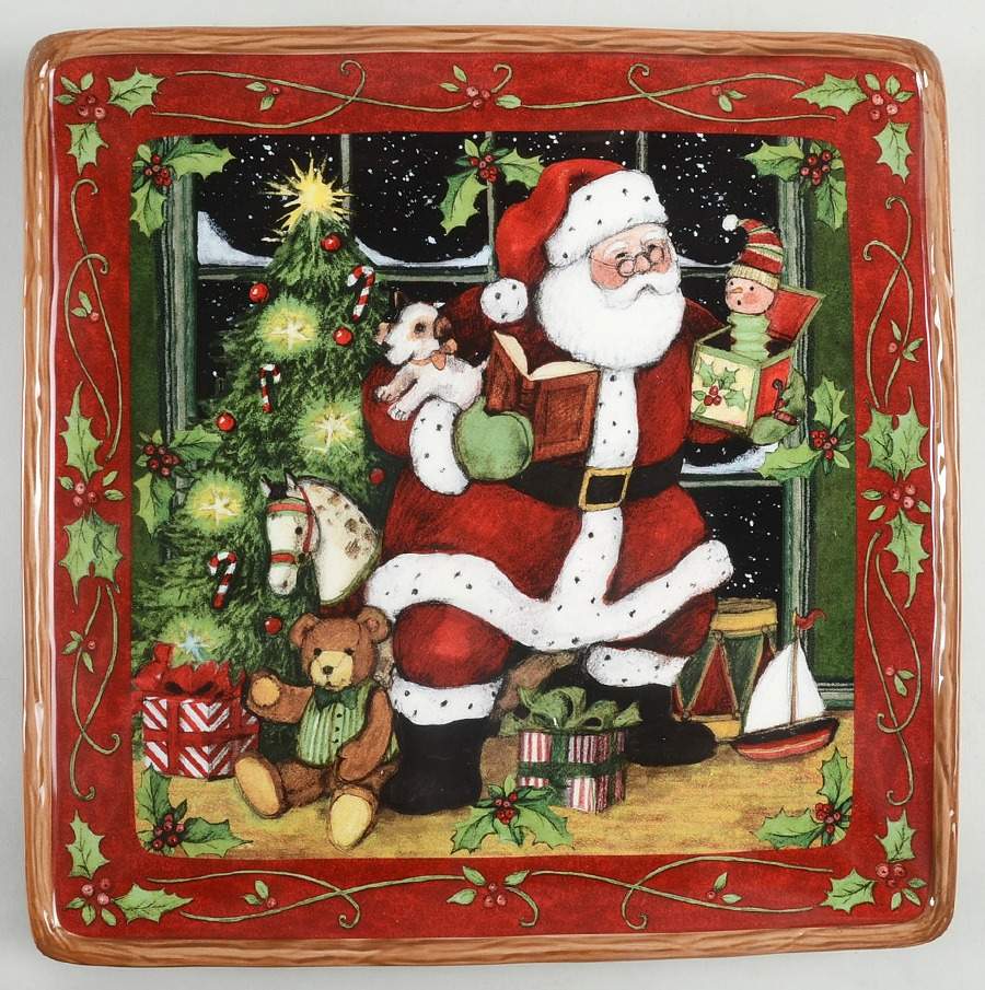 Santa's Workshop Dinner Plate by Certified International-1