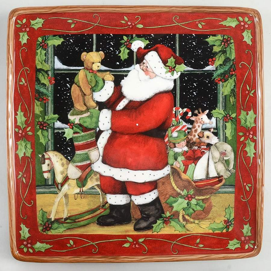 Santa's Workshop Dinner Plate by Certified International-1