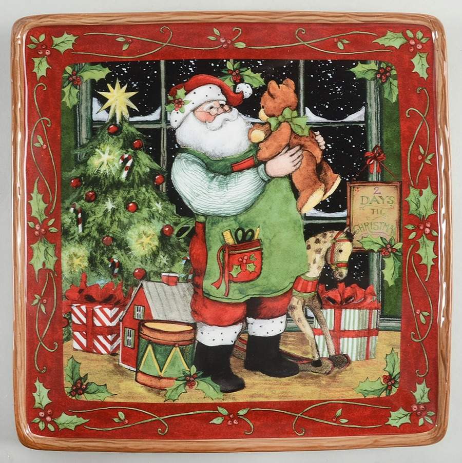 Santa's Workshop Dinner Plate by Certified International-1