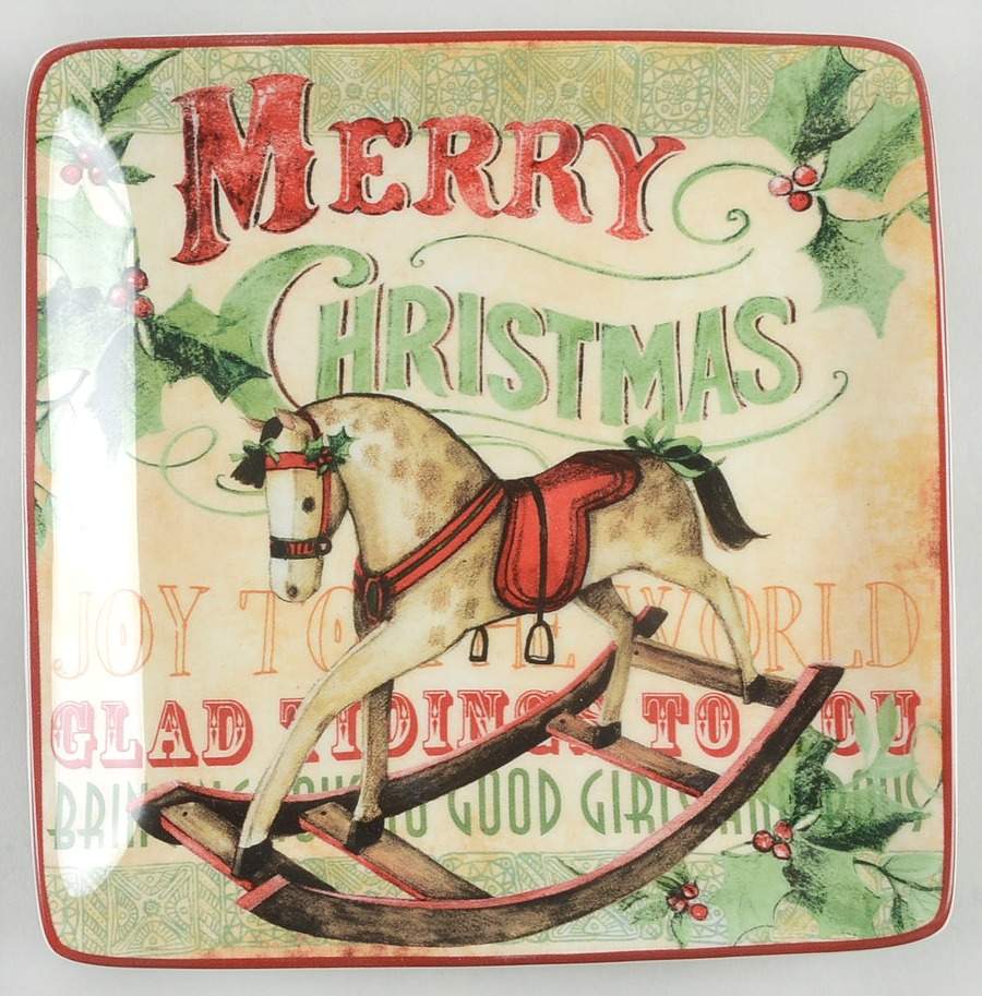 Santa's Workshop Canape Plate by Certified International-1