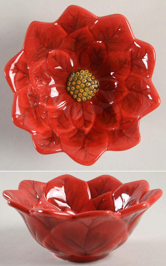 Botanical Christmas Figural Individual Ice Cream Dish by Certified International-1