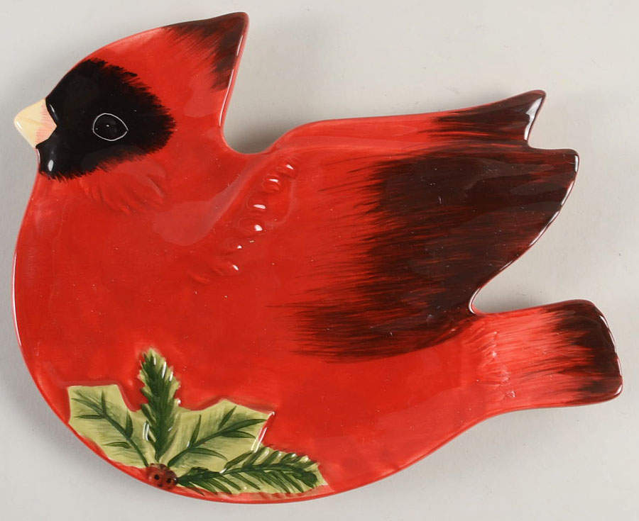 Botanical Christmas Figural Candy Plate by Certified International-1