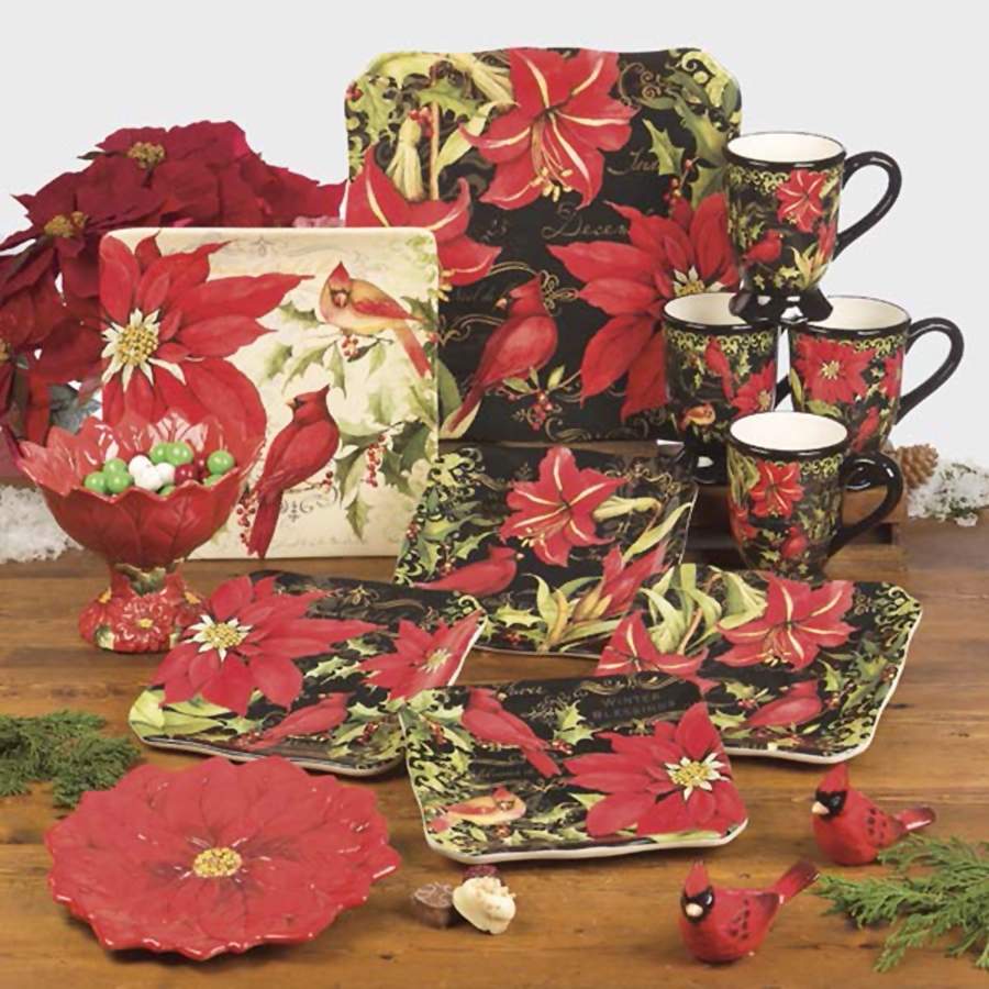 Botanical Christmas Dinner Plate by Certified International-1