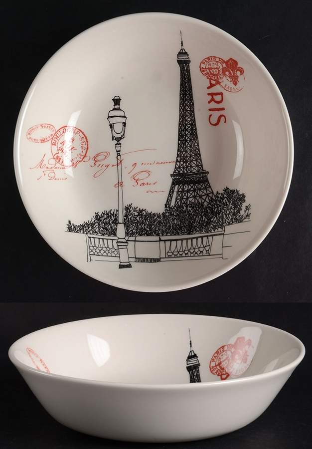 Parisienne Scene Soup/Cereal Bowl by Carly Dodsley-1