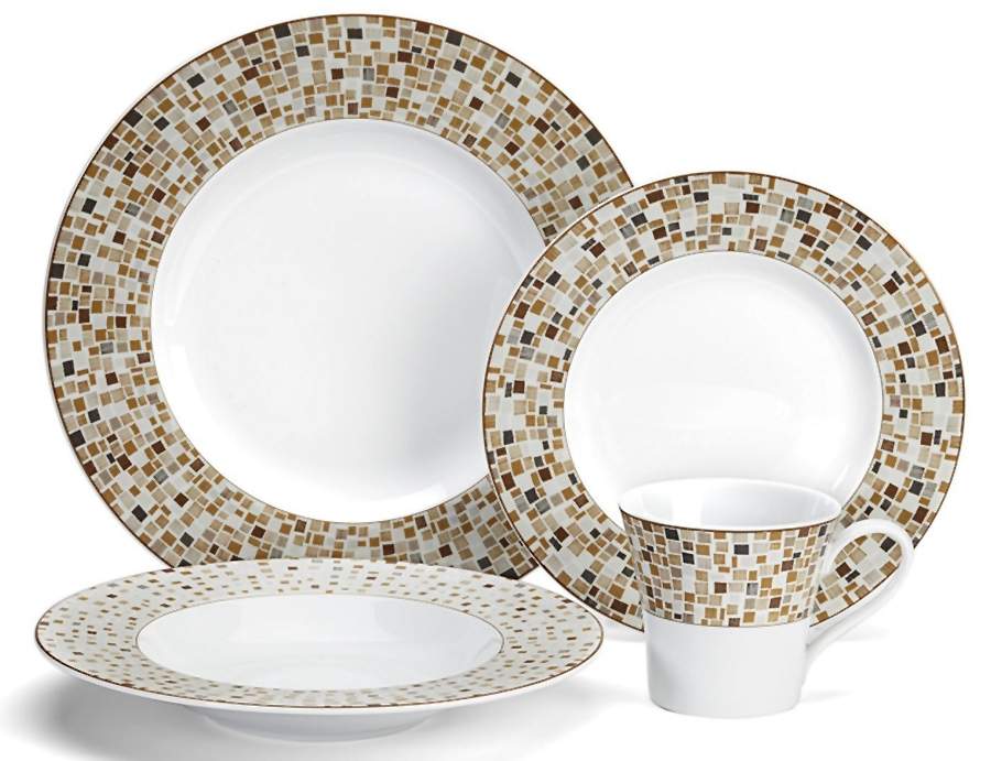 Aleria Brown Dinner Plate by Cuisinart Dinnerware-1