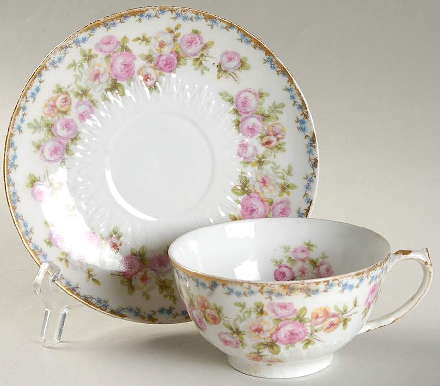 CHF1820-1 Flat Cup & Saucer Set by Charles Field Haviland-1