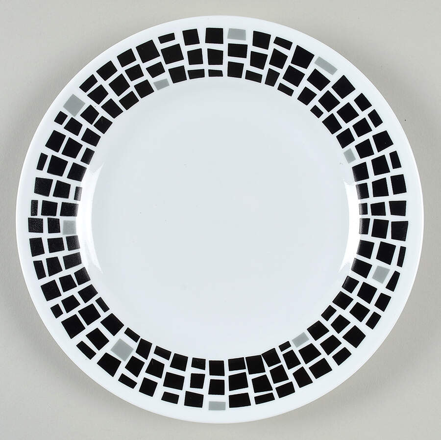 Precious Colours Black Onyx (Corelle) Luncheon/Salad Plate by Corning Corelle-1