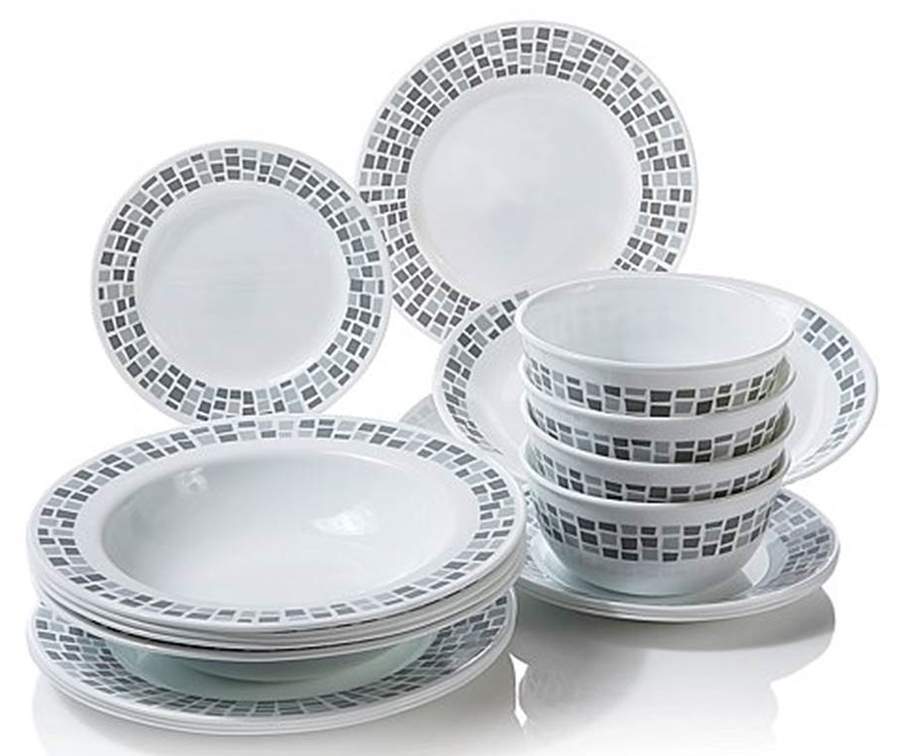 Precious Colours Platinum Silver (Corelle) Dinner Plate by Corning Corelle-1