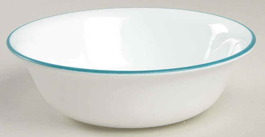 Precious Colours Seaglass Turquoise (Corelle) Soup/Cereal Bowl by Corning Corelle-1