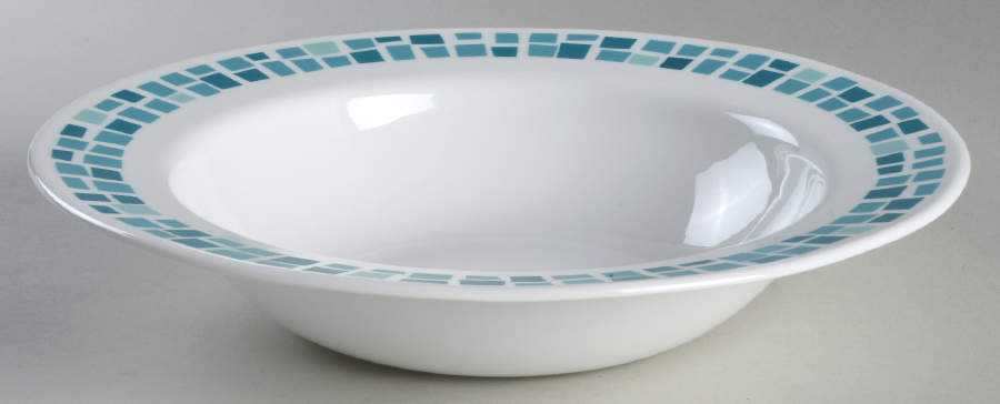 Precious Colours Seaglass Turquoise (Corelle) Individual Dinner/Pasta Bowl by Corning Corelle-1