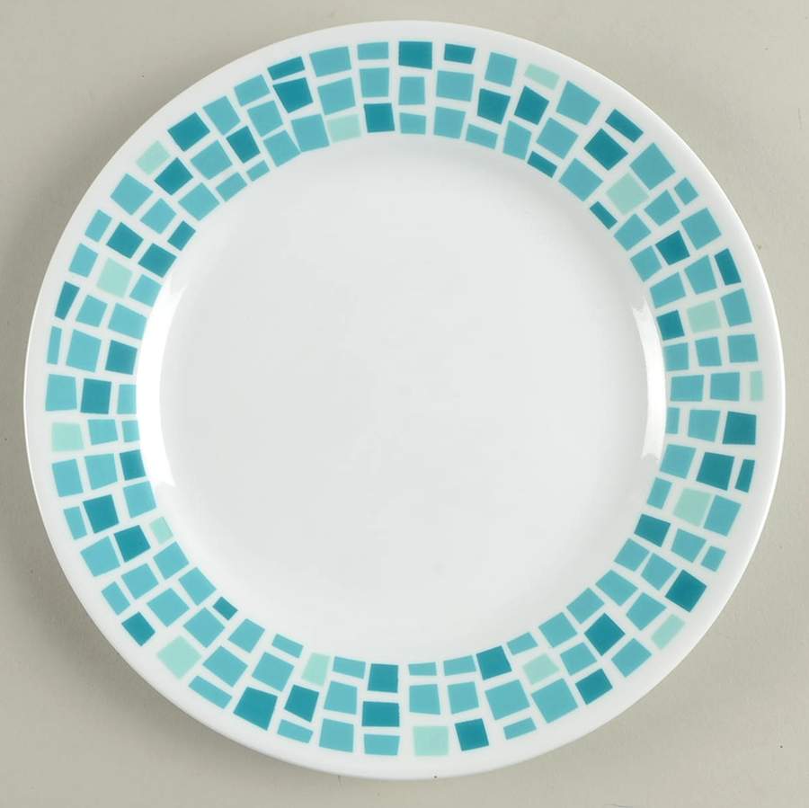 Precious Colours Seaglass Turquoise (Corelle) Luncheon/Salad Plate by Corning Corelle-1