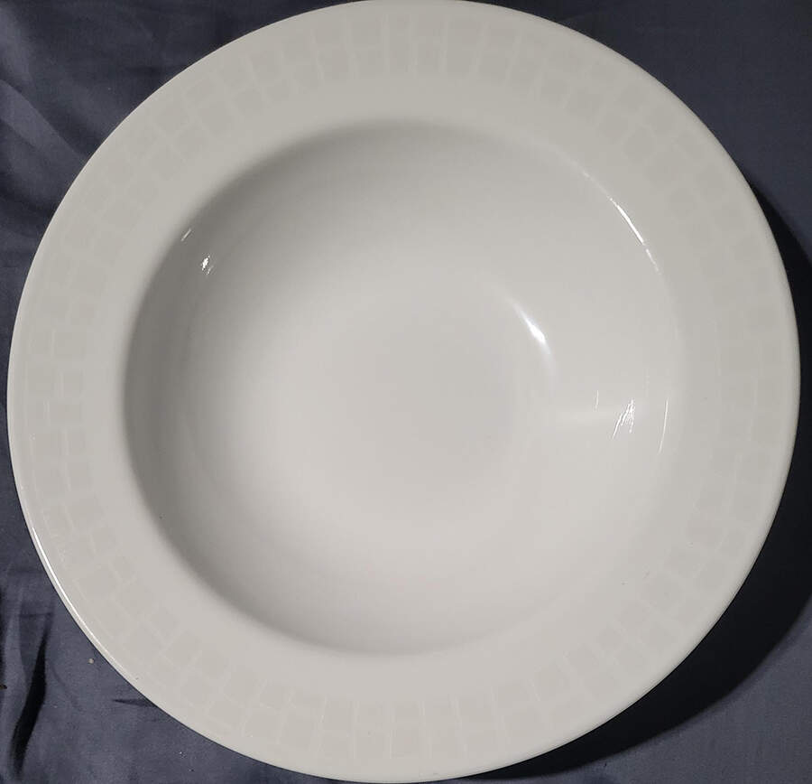 Precious Colours White Diamond (Corelle) Individual Dinner/Pasta Bowl by Corning Corelle-1