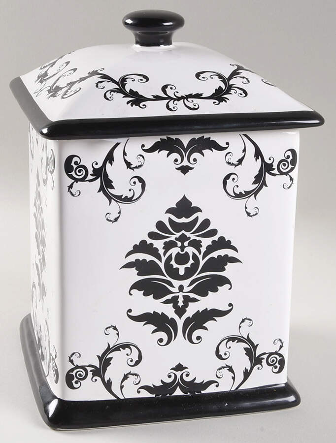 Damask Large Canister & Lid by Certified International-1