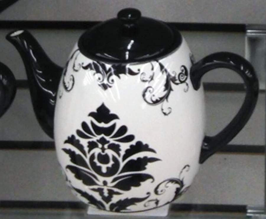 Damask Teapot & Lid by Certified International-1