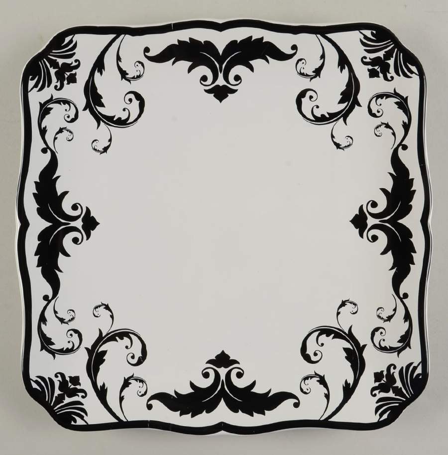 Damask Square Dinner Plate by Certified International-1