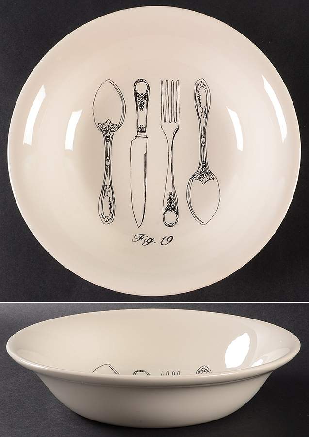 Flatware 9" Round Vegetable Bowl by Carly Dodsley-1