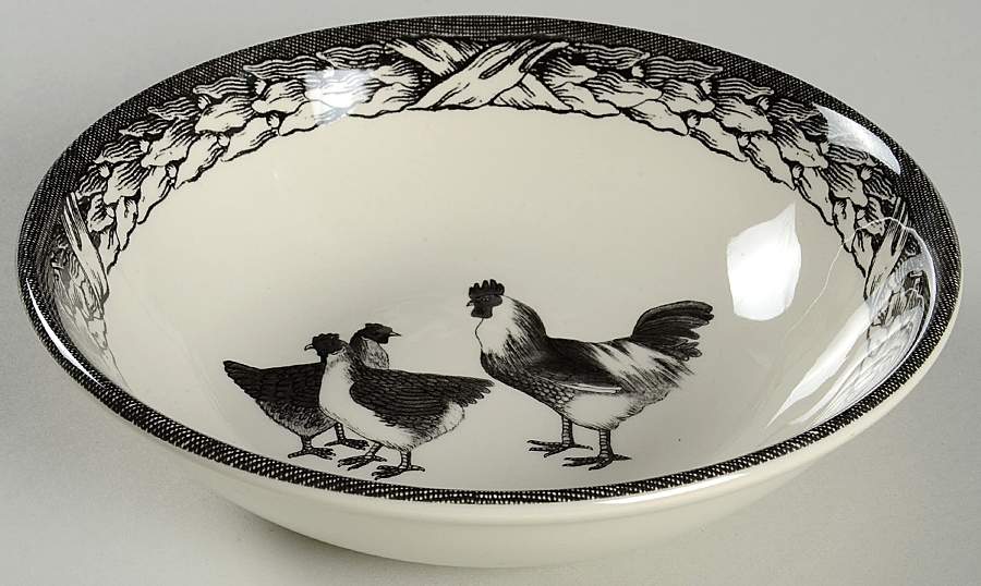 Cock & Hens Soup/Cereal Bowl by Carly Dodsley-1