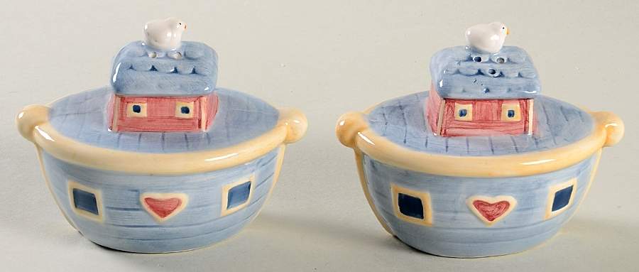 Noah's Ark Figural Salt & Pepper Set by Certified International-1