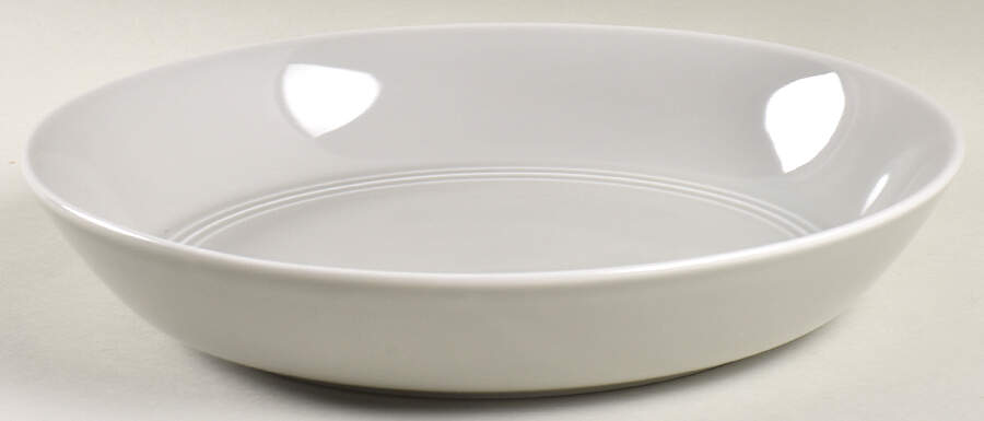 Hue Light Grey 9" Soup/Pasta Bowl by Crate & Barrel-1