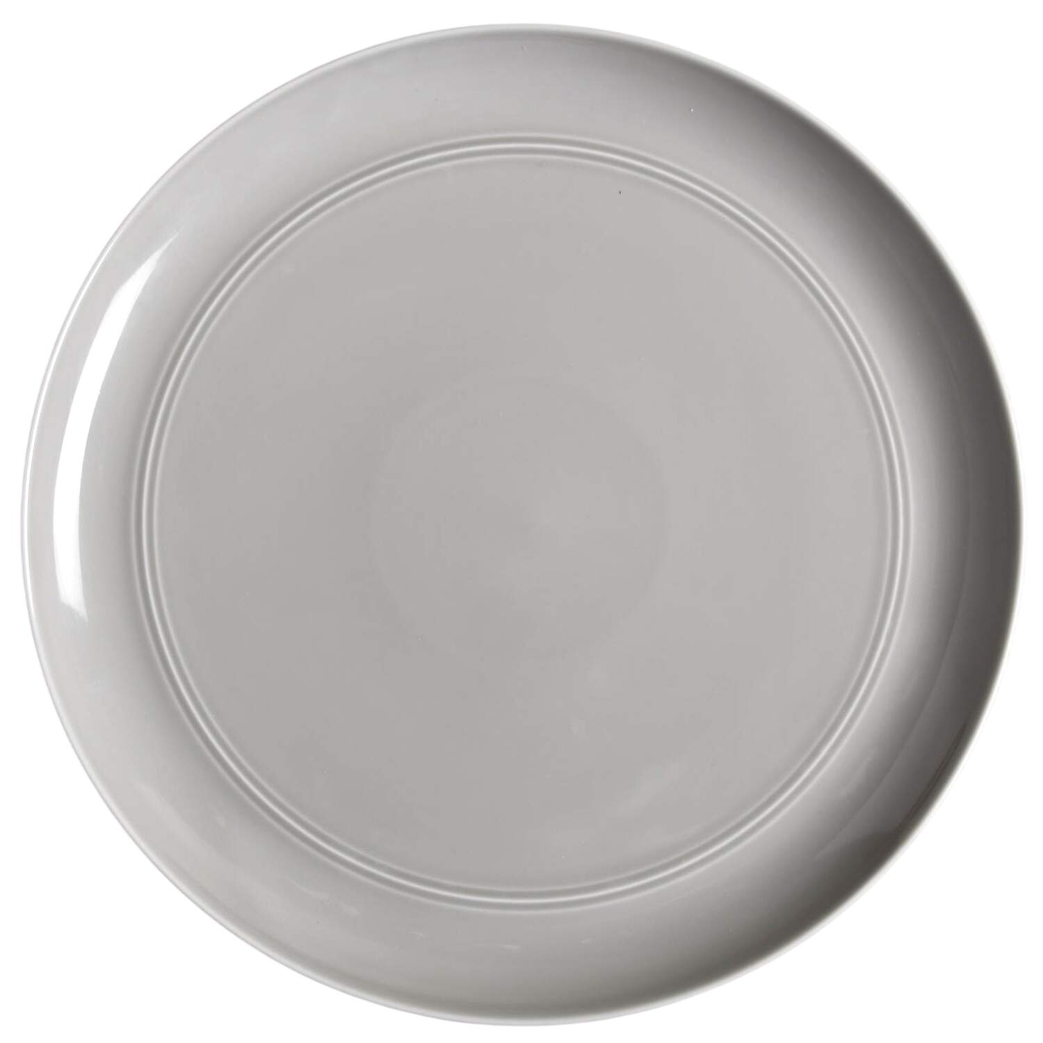 Hue Light Grey 12" Chop Plate (Round Platter) by Crate & Barrel-1