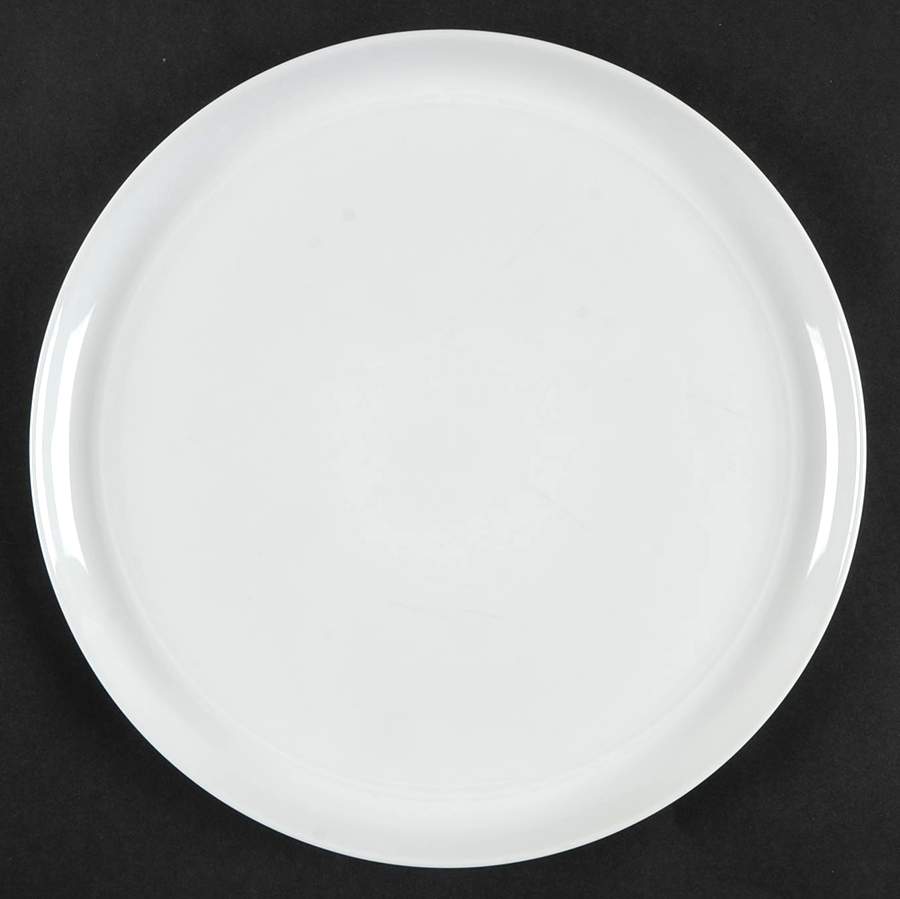 Hue White Dinner Plate by Crate & Barrel-1