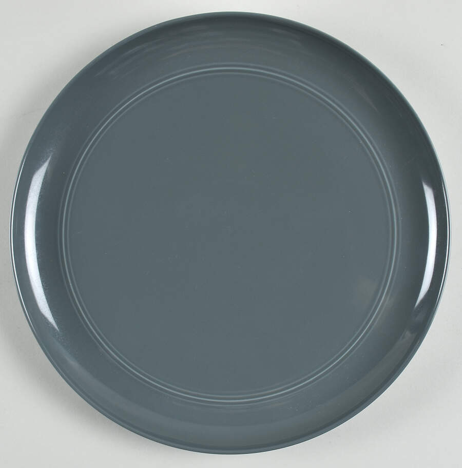 Hue Dark Grey 12" Chop Plate (Round Platter) by Crate & Barrel-1