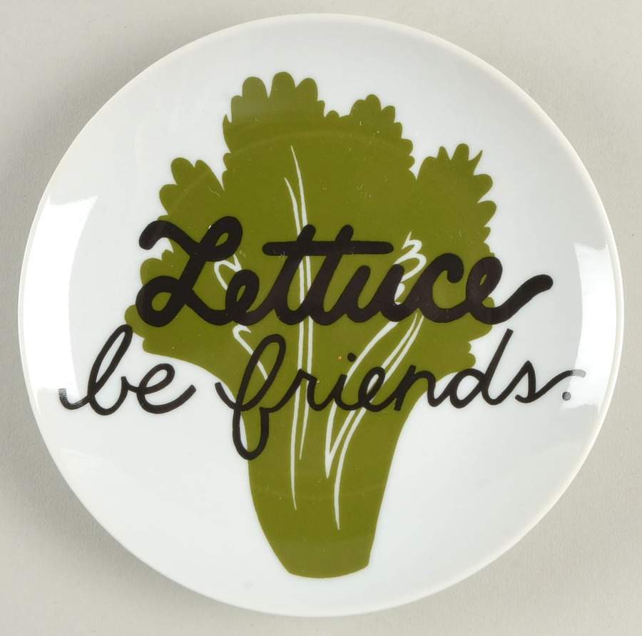 Pun Appetizer Plate by Crate & Barrel-1