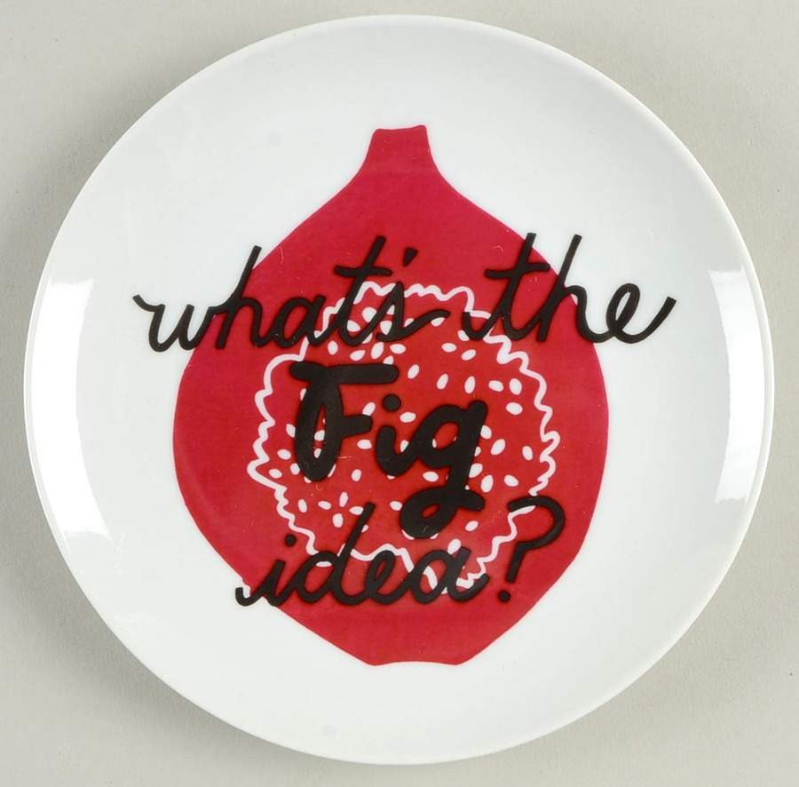 Pun Appetizer Plate by Crate & Barrel-1