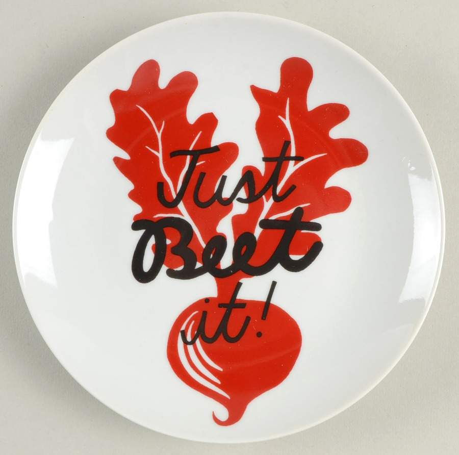 Pun Appetizer Plate by Crate & Barrel-1
