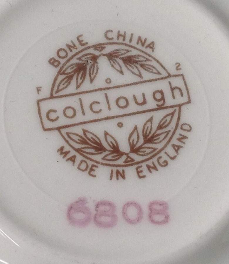 6808 Footed Cup & Saucer Set by Colclough-1