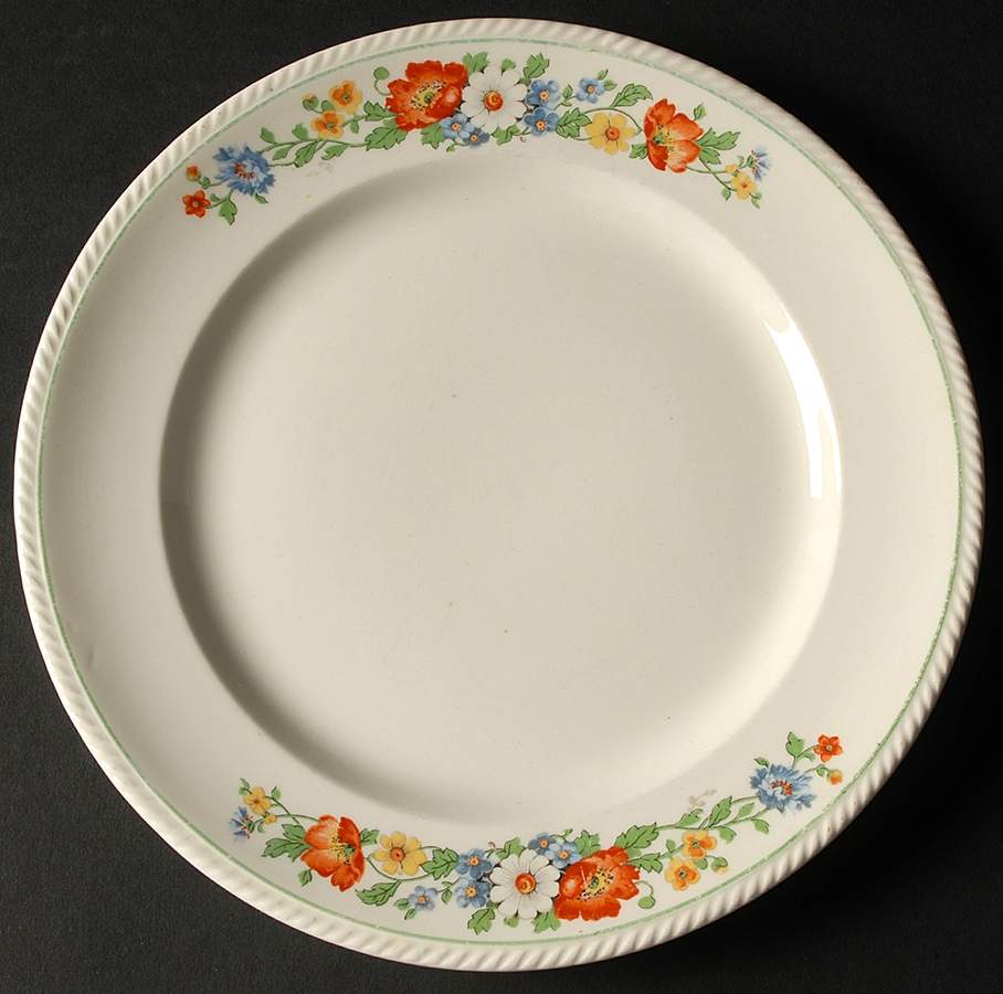 CIV30 Luncheon Plate by Crown Ivory-1
