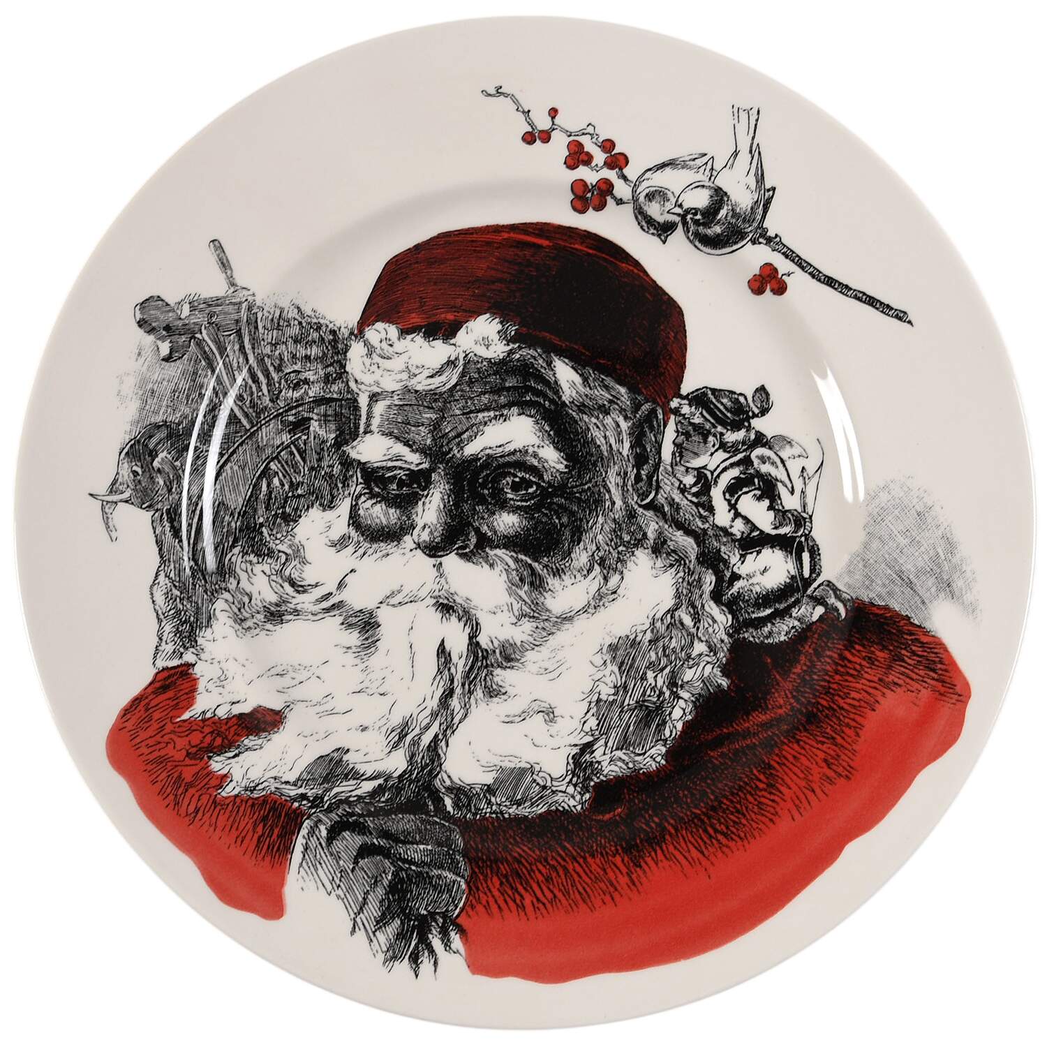 Santa 12" Chop Plate (Round Platter) by Carly Dodsley-1