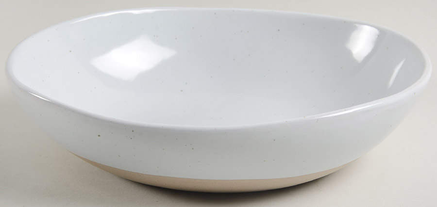 Welcome White 9" Oval Serving Bowl by Crate & Barrel-1