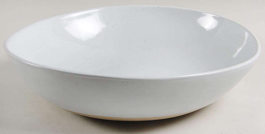 Welcome White 13" Oval Serving Bowl by Crate & Barrel-1