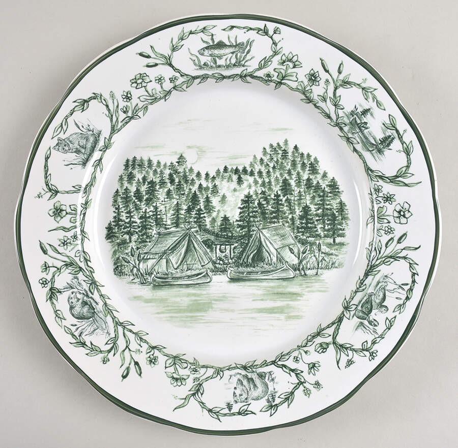 Camp Dinner Plate by C E Corey-1