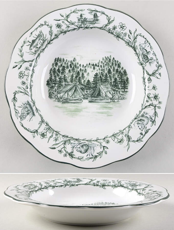 Camp Large Rim Soup Bowl by C E Corey-1