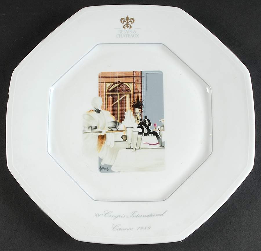 Relais&Chateaux Dinner Plate by Charles Field Haviland-1