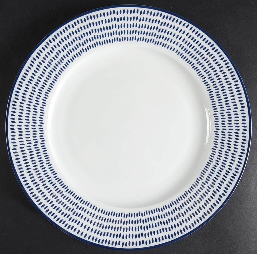 C6Y1 Navy Blue Dinner Plate by Cynthia Rowley-1