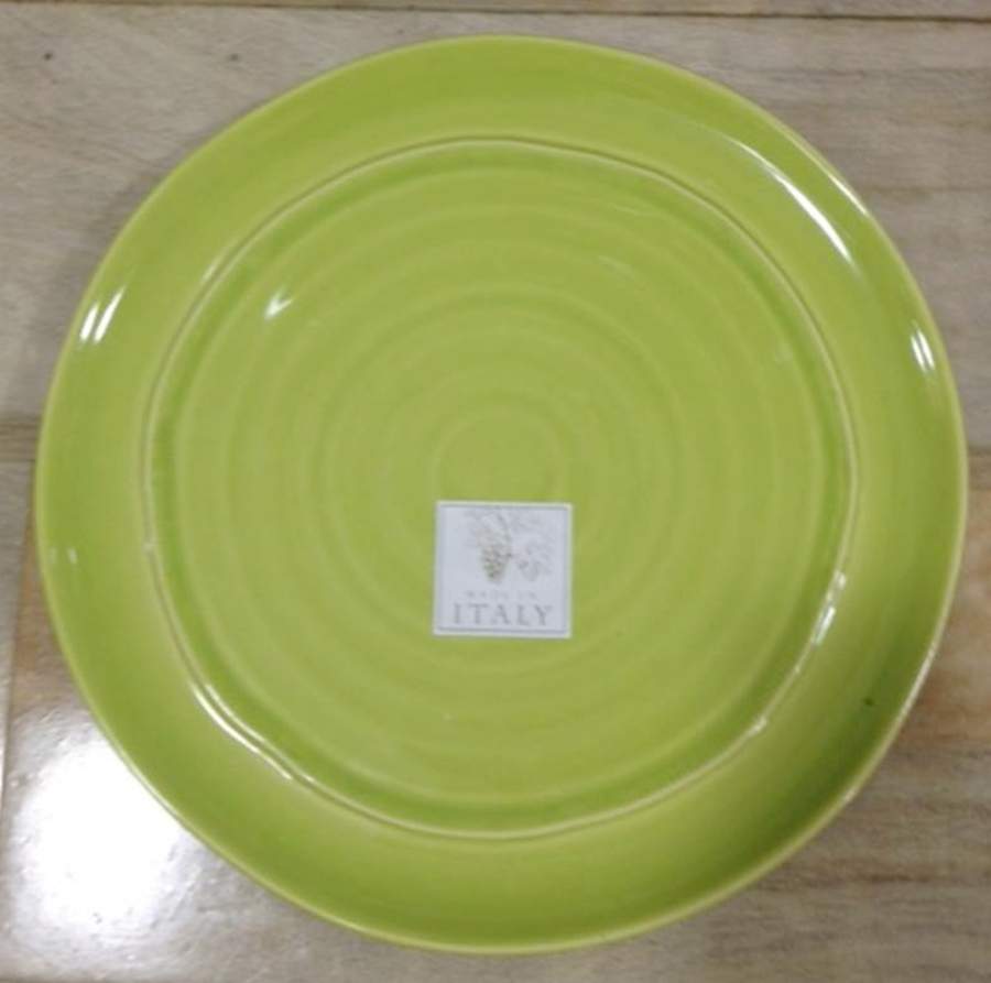 C7I4 Green Dinner Plate by Ceramisia-1