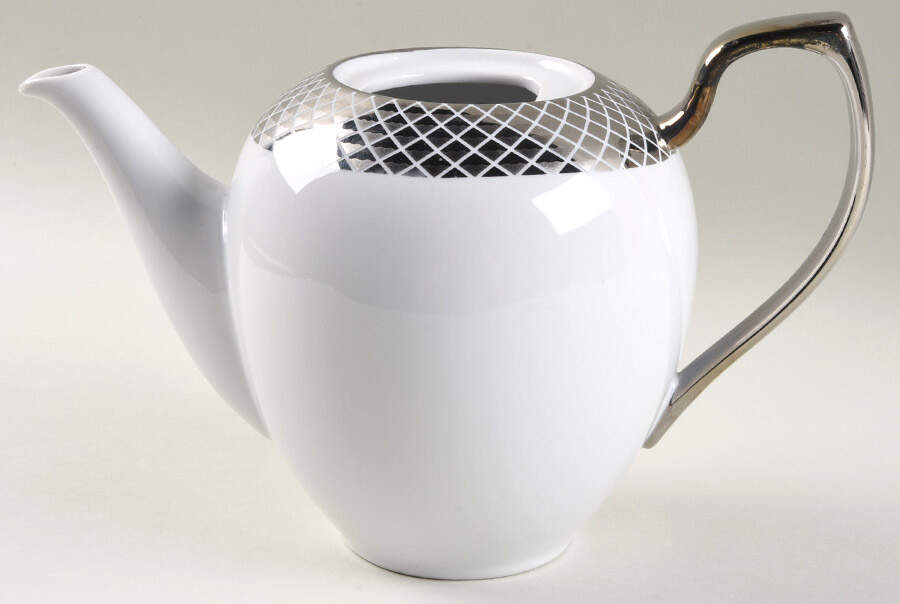 Lattis Platinum Teapot No Lid by Ciroa-1