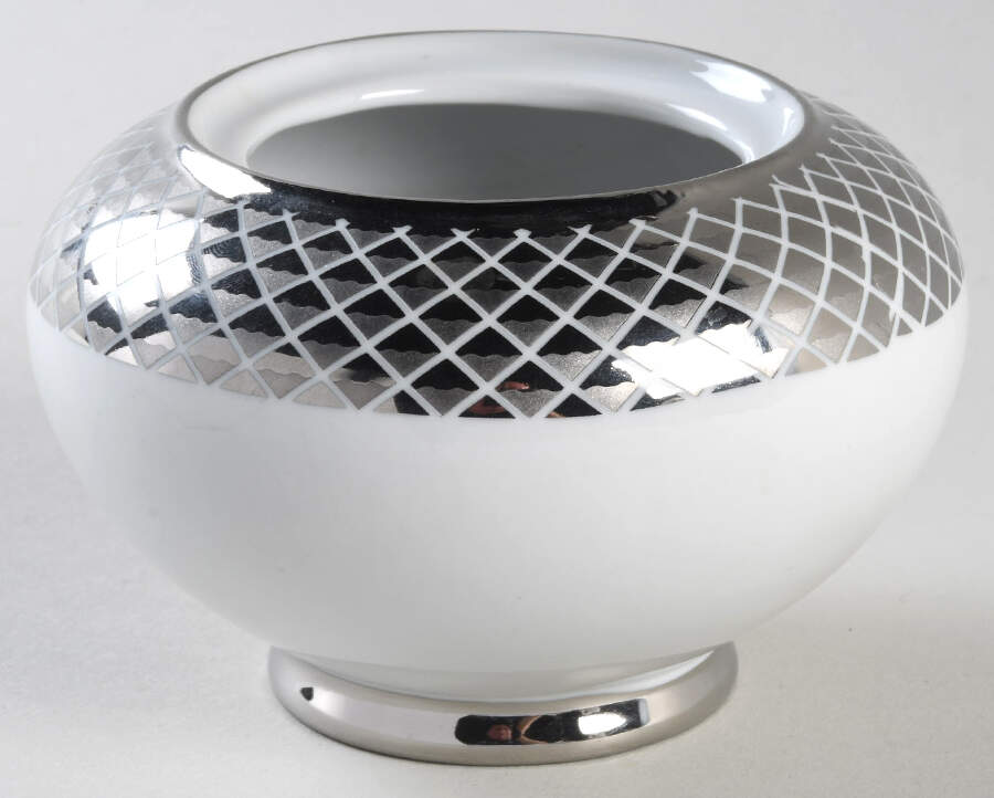 Lattis Platinum Sugar Bowl No Lid by Ciroa-1