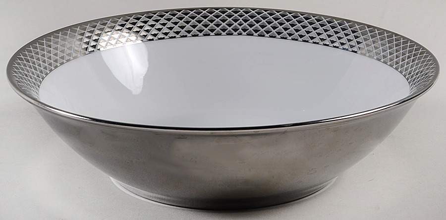 Lattis Platinum 9" Round Vegetable Bowl by Ciroa-1