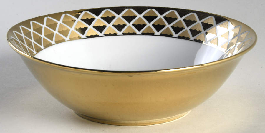 Lattis Gold Soup/Cereal Bowl by Ciroa-1